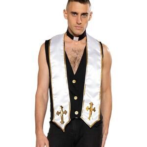 Roma Men's Priest Halloween Cosplay Costume
